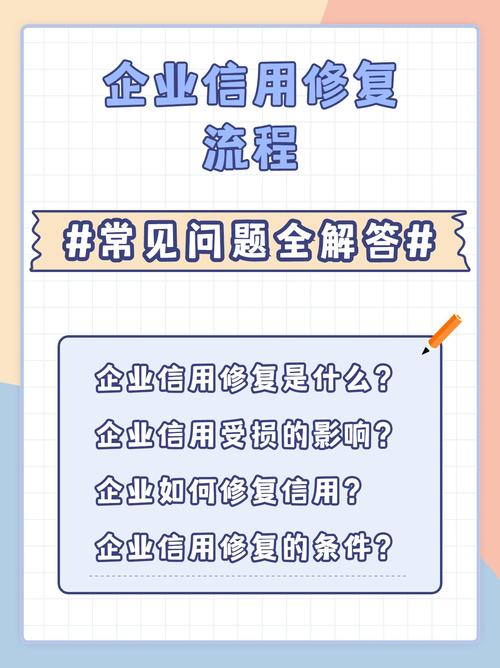 实施信用修复措施
