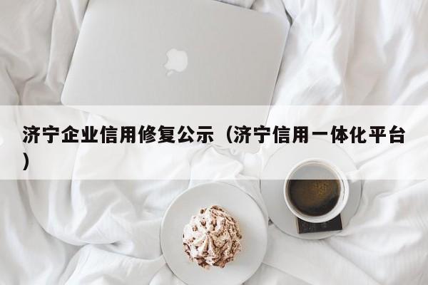 济宁企业信用修复公示（济宁信用一体化平台）