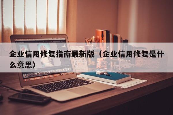 企业信用修复指南最新版（企业信用修复是什么意思）