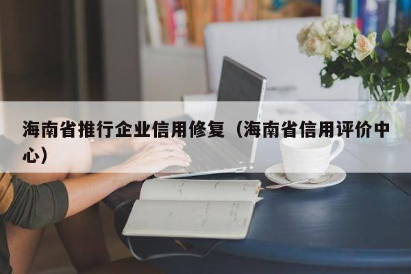 海南省推行企业信用修复（海南省信用评价中心）